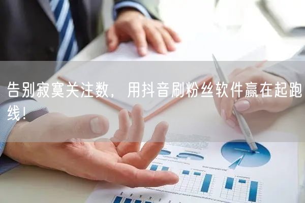 告别寂寞关注数，用抖音刷粉丝软件赢在起跑线！