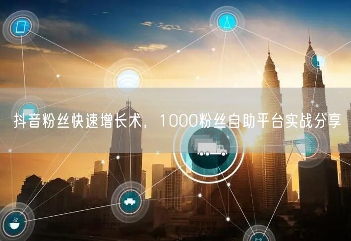 抖音粉丝快速增长术，1000粉丝自助平台实战分享