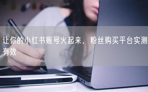 让你的小红书账号火起来，粉丝购买平台实测有效