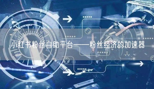 小红书粉丝自助平台——粉丝经济的加速器