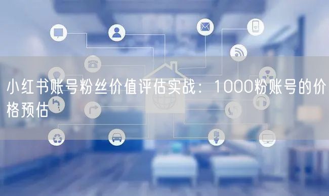 小红书账号粉丝价值评估实战：1000粉账号的价格预估