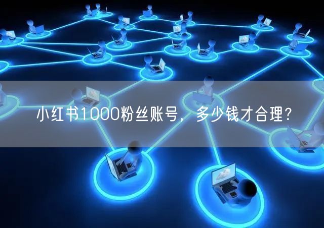 小红书1000粉丝账号，多少钱才合理？